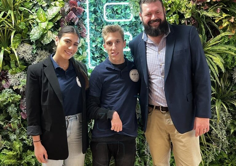 Tate Kemp, his assistant Taylor and Plan B Group MD, Sam Nettelbeck